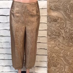 Vintage Travis Ayers Brown Silk Pants